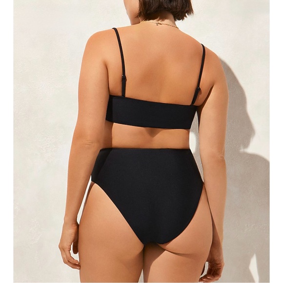 NWT J. Crew Bandeau Bikini Top Classic Sculpt Black - Picture 6 of 6